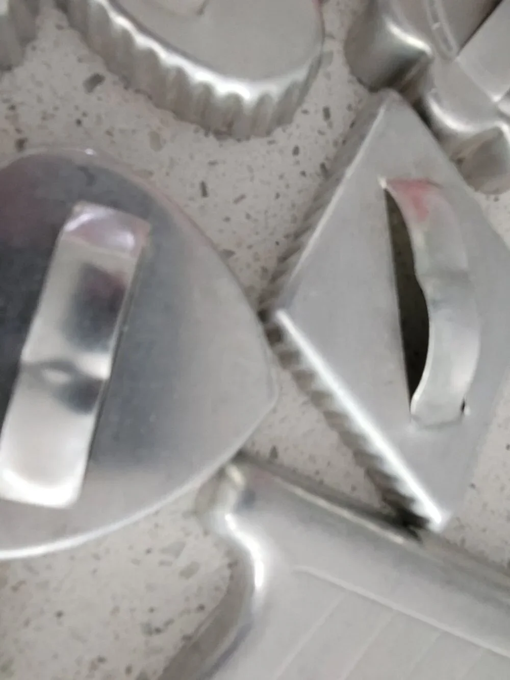 Lot of 8 Vintage Aluminum Cookie Cutters